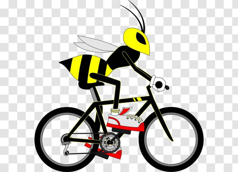Trek Bicycle Corporation Electric Crankset Tire - Bmx Bike - Cartoon Bees Riding A Transparent PNG