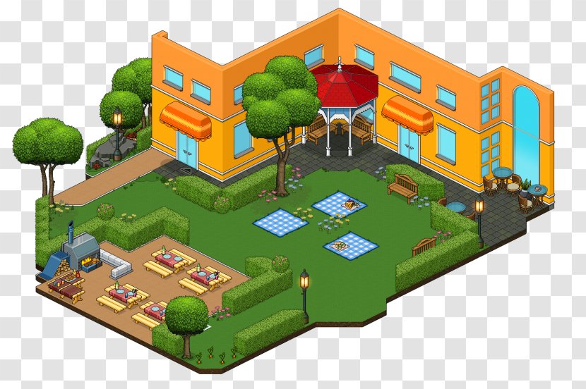 Habbo Cafe There Picnic Room - Public Space - Easter Transparent PNG