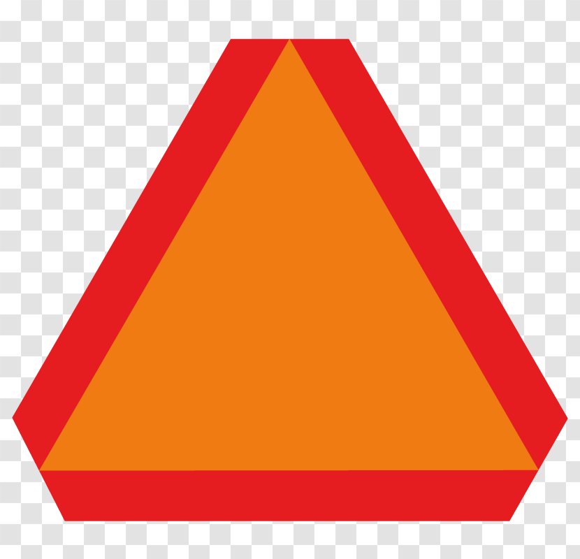 Car Slow Moving Vehicle Clip Art Sticker - Sign Transparent PNG