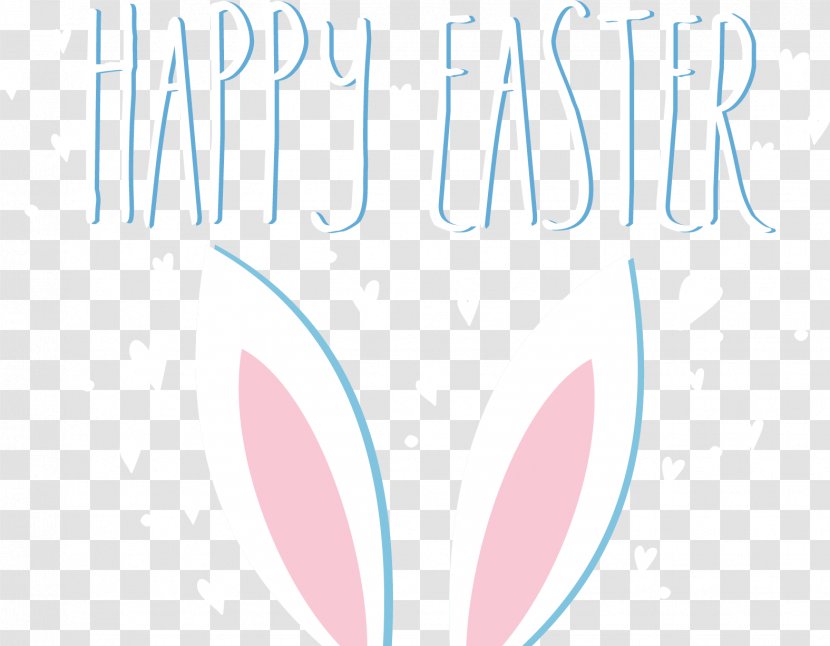 Logo Brand Font - Pink - Vector Illustration Easter Bunny Transparent PNG