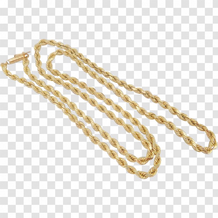 Jewellery Necklace Rope Chain Gold - Estate Jewelry Transparent PNG