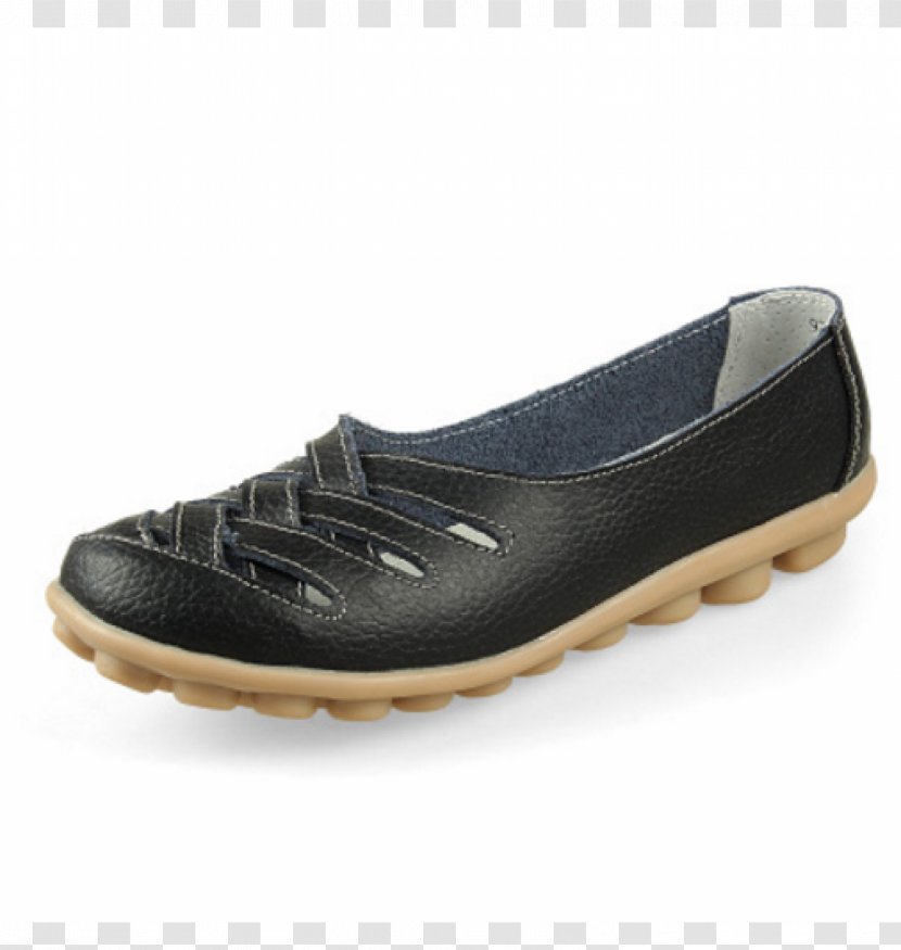 Slip-on Shoe Ballet Flat Leather Absatz - Sandal Transparent PNG
