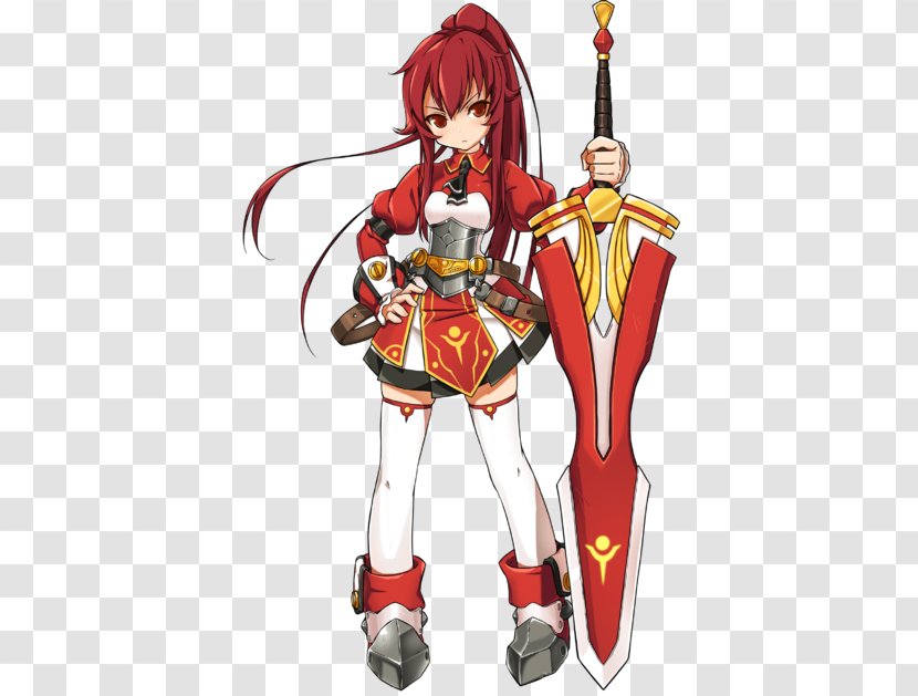 Elsword Elesis Knight Chivalry Character - Cartoon - Crimson Avenger Transparent PNG