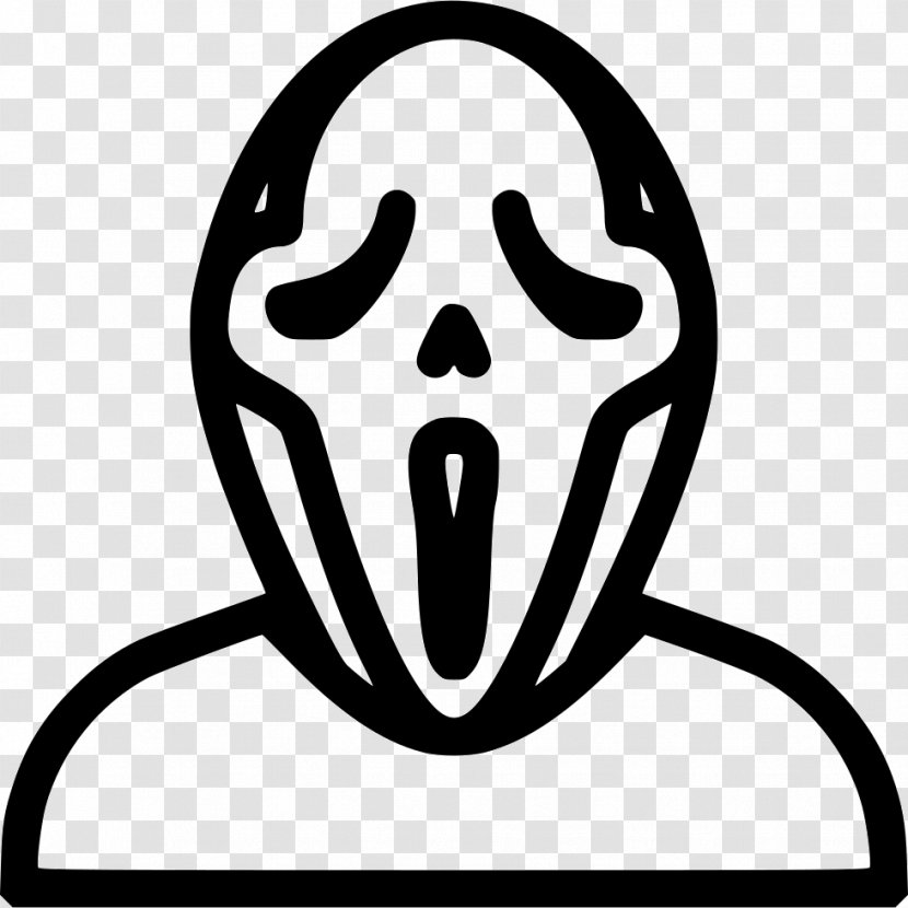 Ghostface The Scream - Line Art - Icon Transparent PNG
