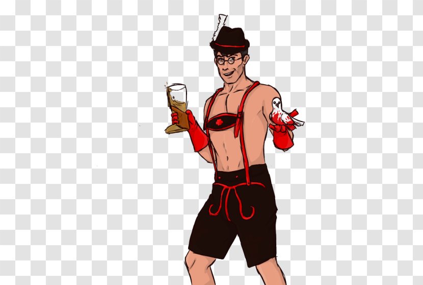 Costume Illustration Finger Cartoon Character - Headgear - Pouring Beer Transparent PNG