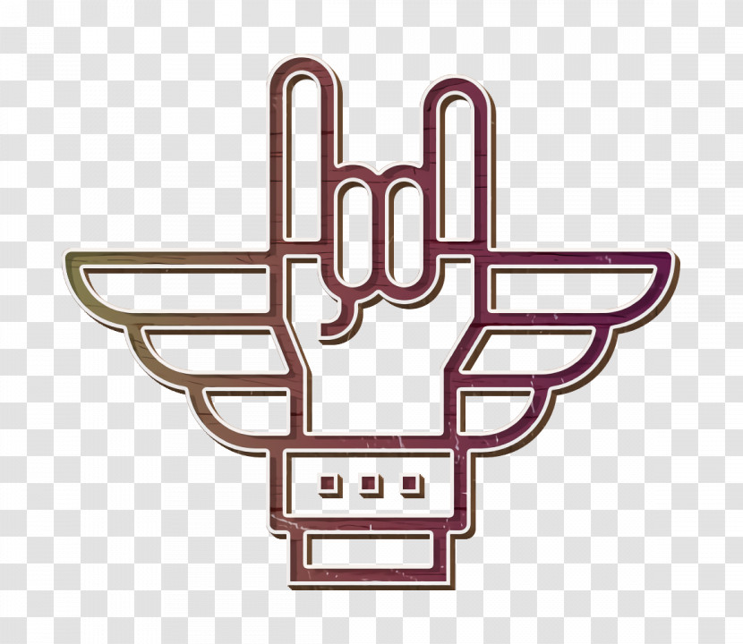 Hand Icon Punk Rock Icon Concert Icon Transparent PNG