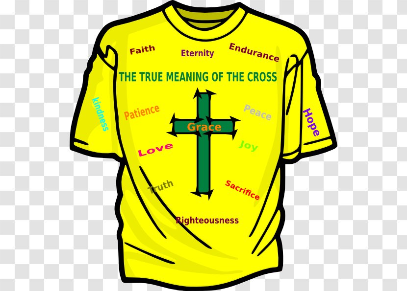 T-shirt Clip Art Children's Clothing - Tshirt - Colored Cross Meanings Transparent PNG