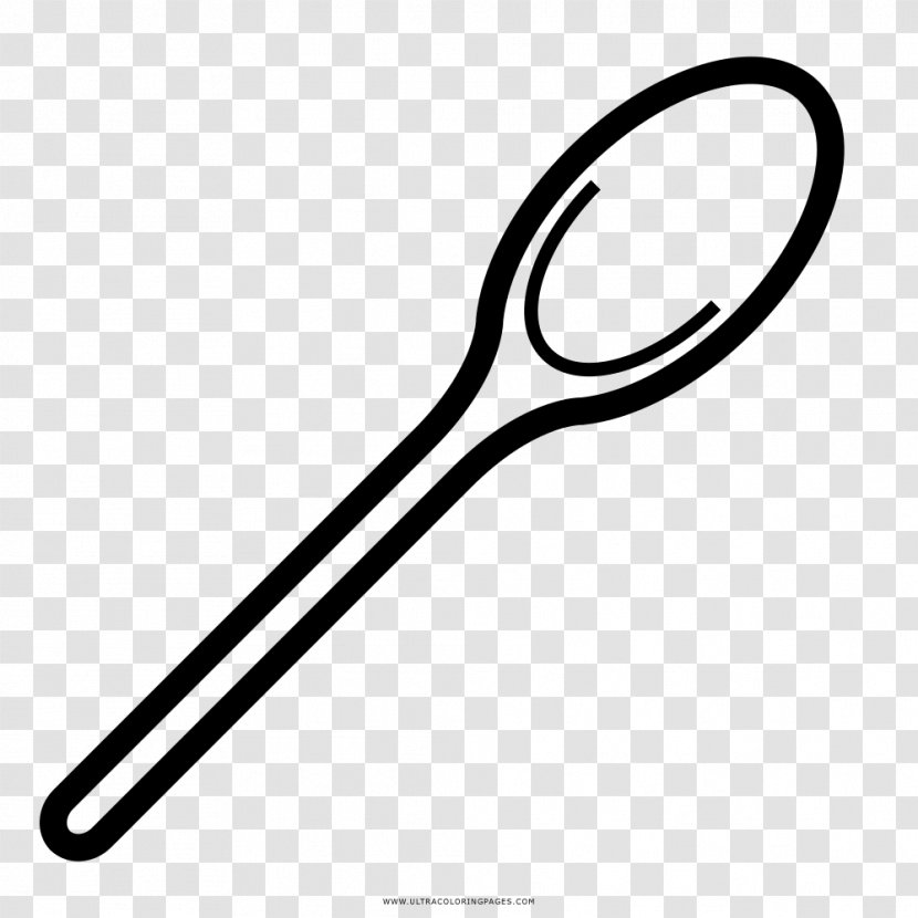 Coloring Book Drawing Spoon Ladle Transparent PNG