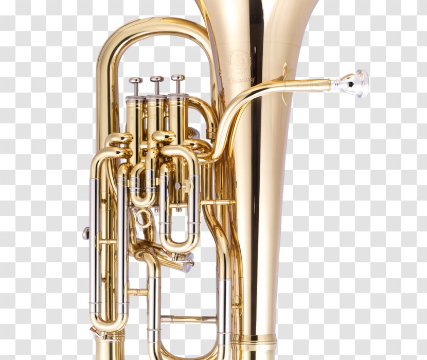 Euphonium Baritone Horn Brass Instruments Trombone Musical - Wind Instrument Transparent PNG