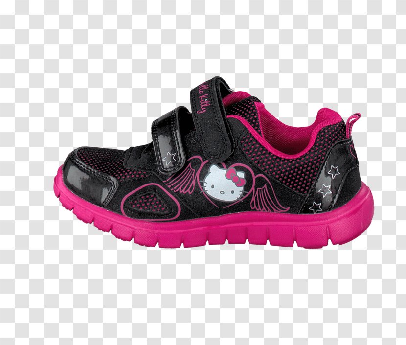 Sneakers Shoe Sportswear Cross-training Walking - Magenta - Hello Kitty Black And White Transparent PNG
