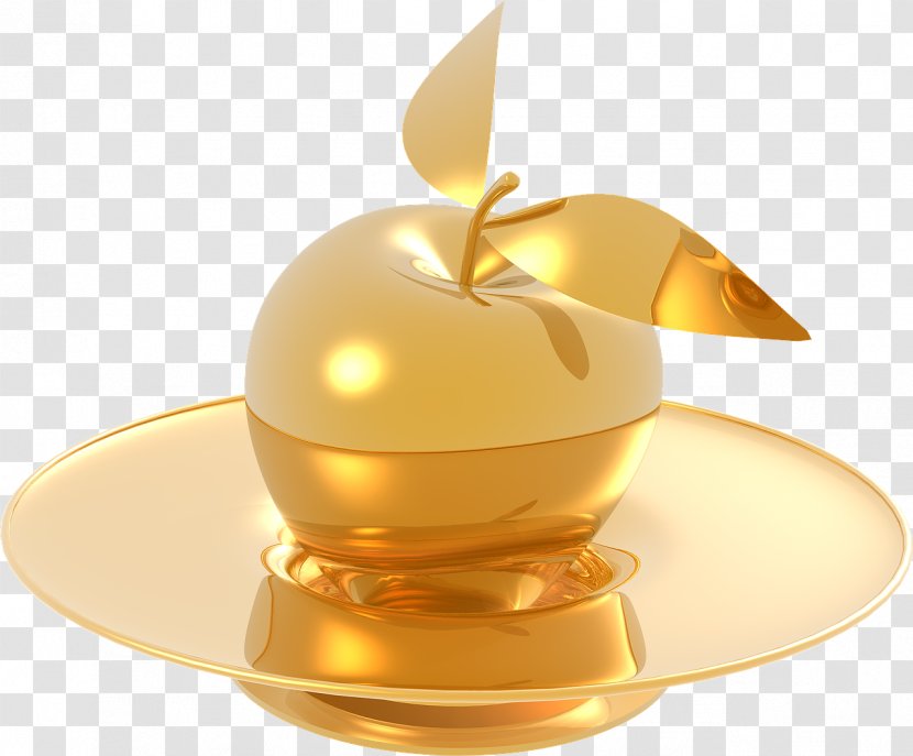 Golden Apple Cupertino - Gold Transparent PNG