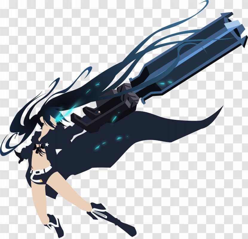 Desktop Wallpaper Art OnePlus One Minimalism Black Rock Shooter - Rooting - Iphone Transparent PNG