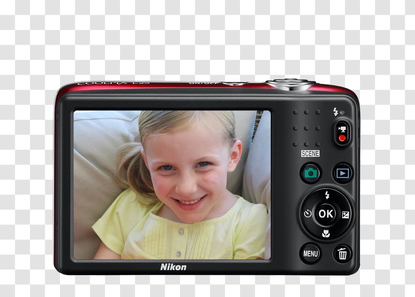 Nikon Coolpix L25 Point-and-shoot Camera Nikkor - Electronics Transparent PNG