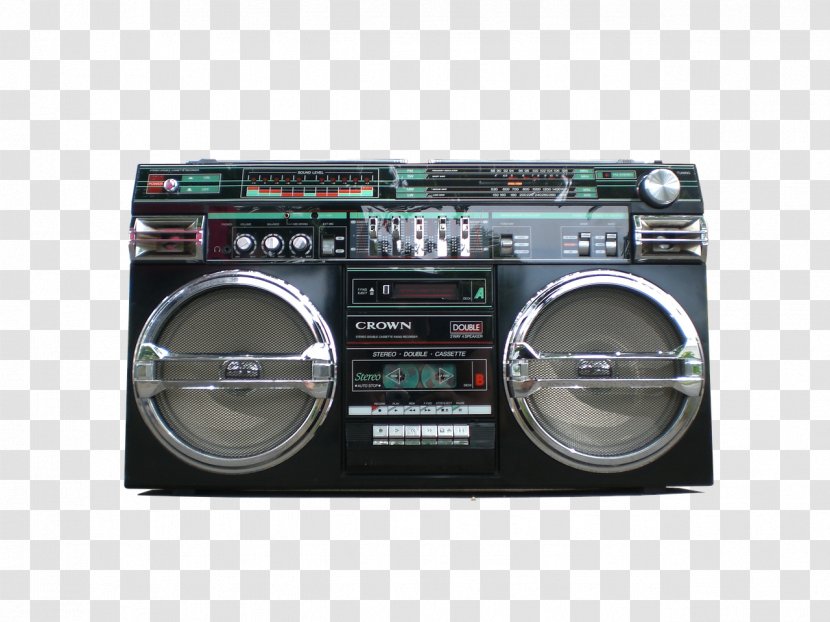 Boombox Internet Radio Compact Cassette Deck - Documentary Transparent PNG