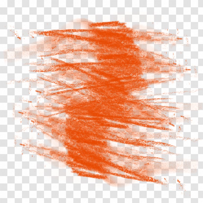 Sidewalk Chalk Graffiti - Lip - Orange Effect Transparent PNG