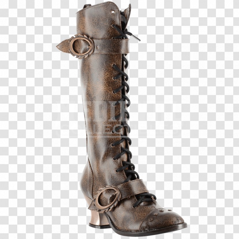 Hades Steampunk Knee-high Boot Shoe - Riding Transparent PNG