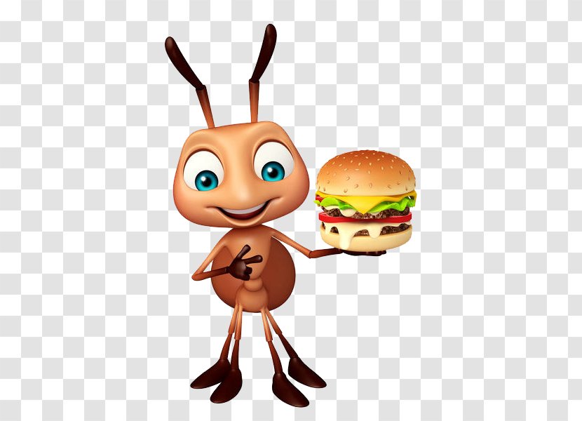 Hamburger The Ants Illustration - Food - With Transparent PNG