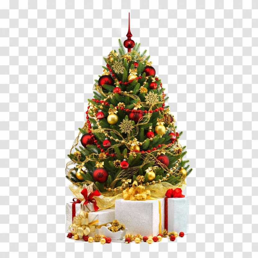 Christmas Decoration Ornament Tree Santa Claus - Fir Transparent PNG