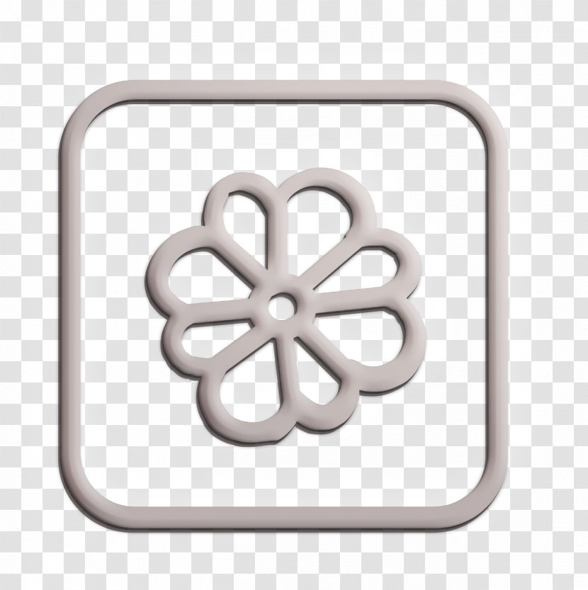 Icq Icon Media Network - Silver Metal Transparent PNG