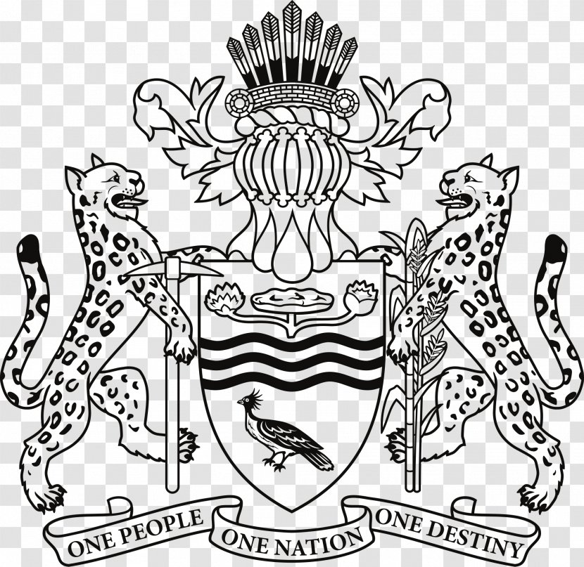 Coat Of Arms Guyana T-shirt The British Indian Ocean Territory - Silhouette - Heraldic Transparent PNG
