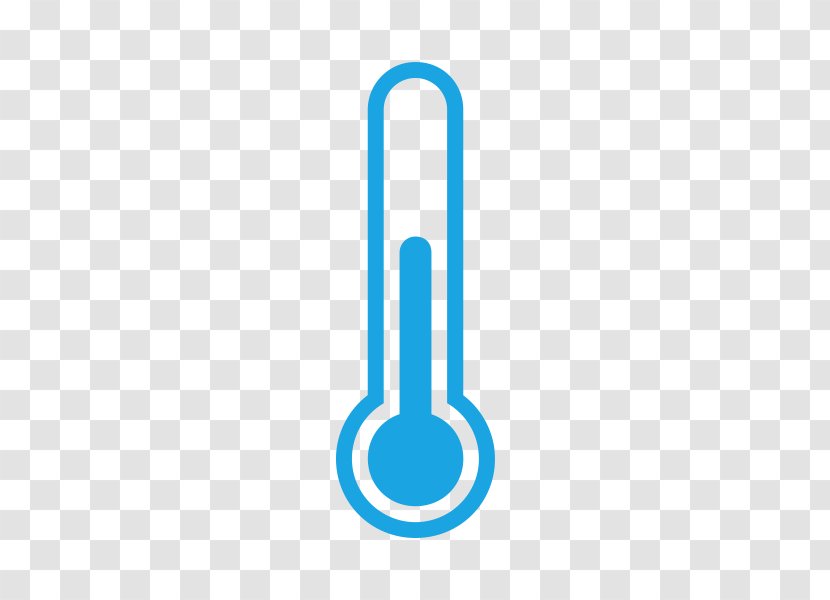 Thermometer Temperature - Electric Blue Transparent PNG