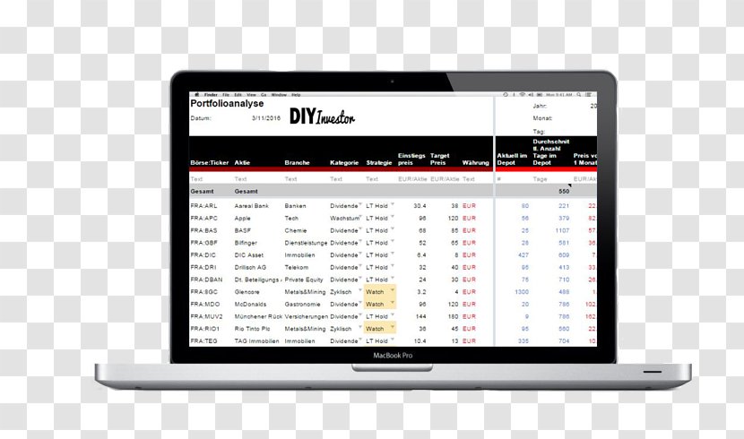 Discounted Cash Flow Computer Program Microsoft Excel Investor - Technology - Diy Tools Transparent PNG