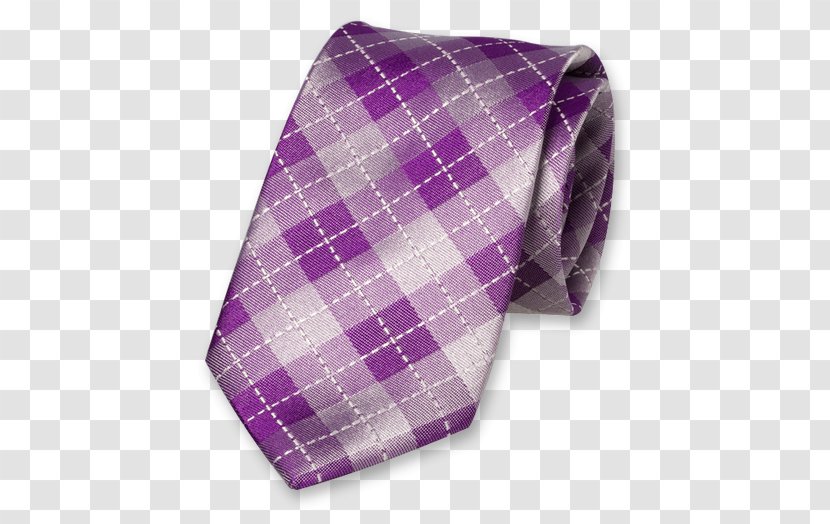 Necktie Tartan Purple Silk Lining - Woven Fabric Transparent PNG