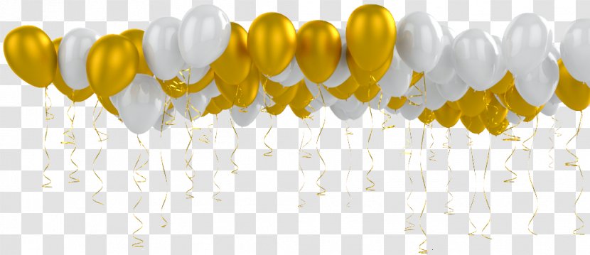 Toy Balloon Wedding Birthday Flower Bouquet - Yellow - Golden Party Transparent PNG