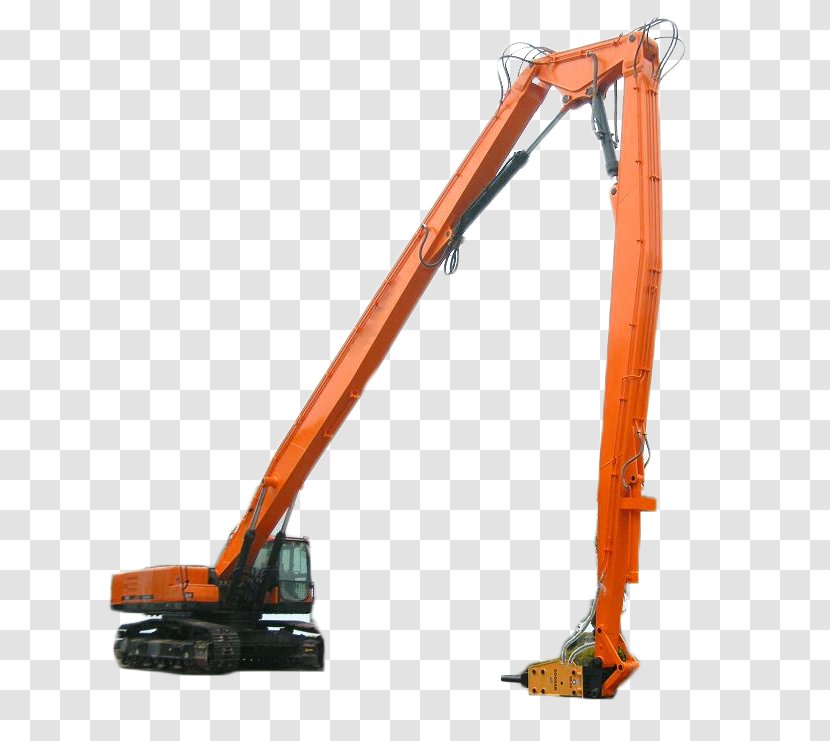 Heavy Machinery Komatsu Limited Long Reach Excavator Crane - Construction Equipment - Demolition Transparent PNG
