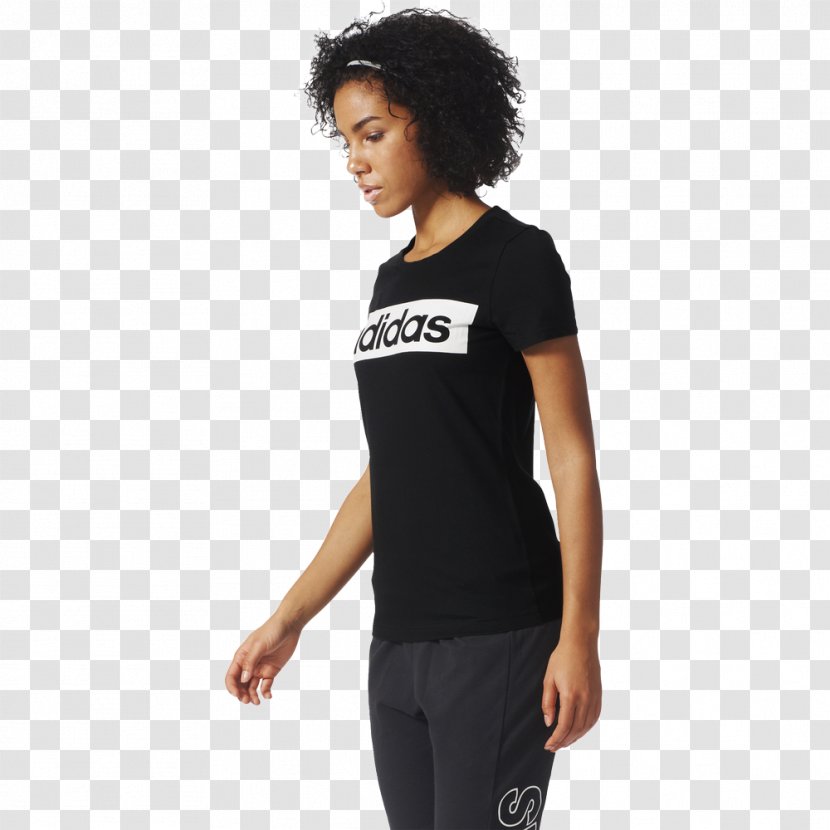 T-shirt Shoulder Sleeve Black M - Neck - Shot From The Side Transparent PNG