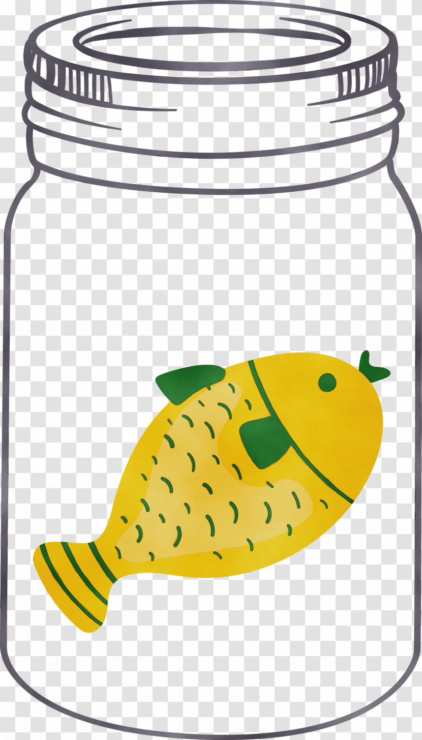 Yellow Beak Meter Fish Line Transparent PNG