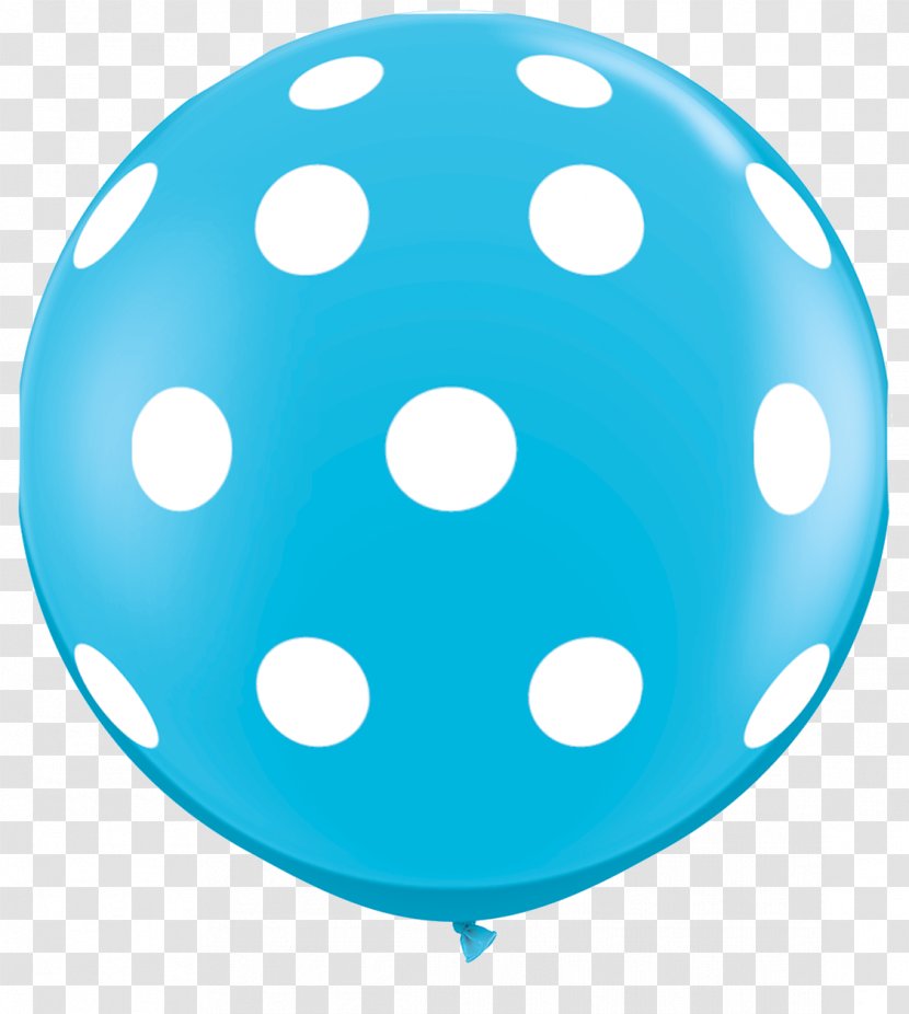 Gas Balloon Polka Dot Party Blue - Birthday - Lantern Transparent PNG