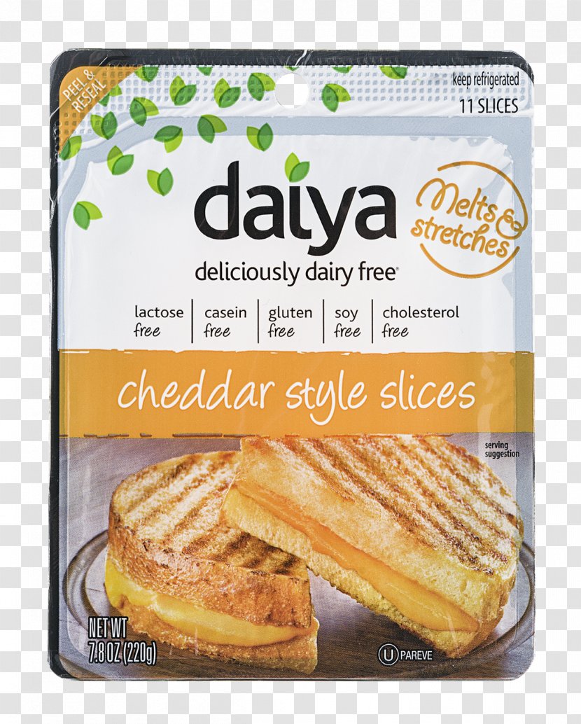 Veggie Burger Daiya Cheese Sandwich Milk Vegan - Breakfast Transparent PNG