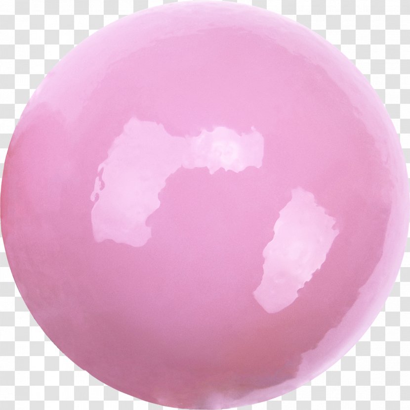 Chewing Gum Lollipop Bubble Flavor Cherry - Sphere Transparent PNG