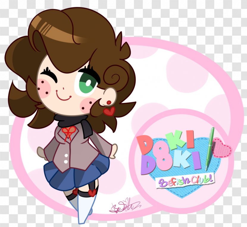 Sticker Drawing Art Clip - Doki Literature Club Transparent PNG