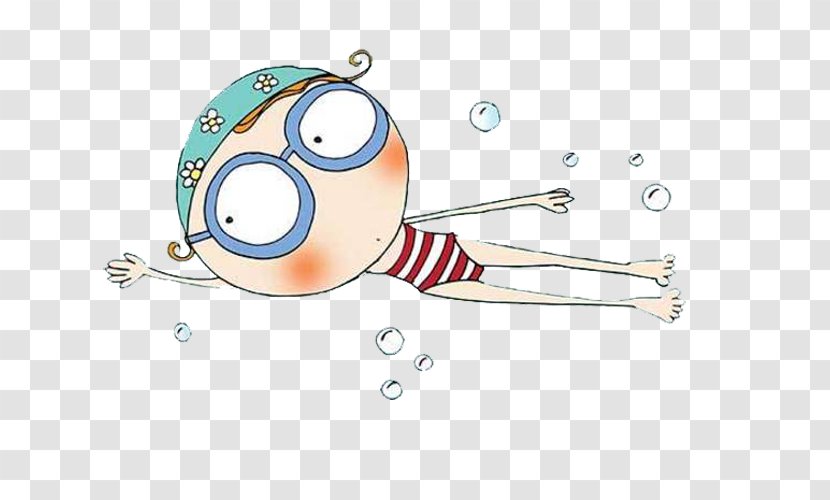 Drawing Illustration - Heart - Swimming Child Transparent PNG