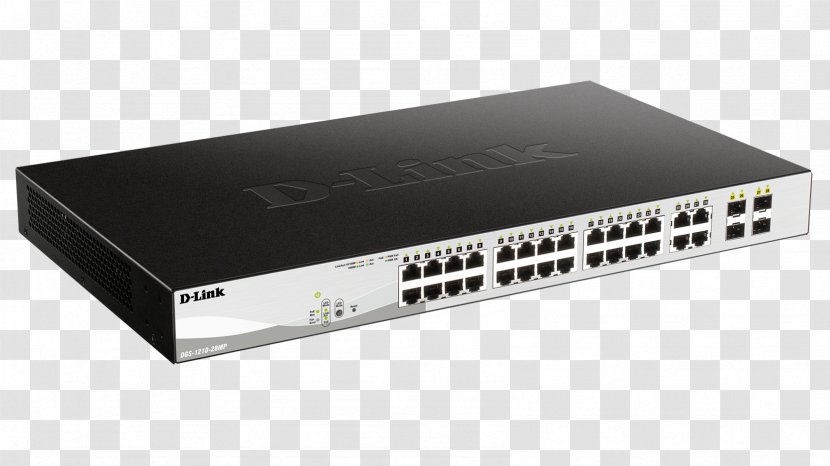 Power Over Ethernet Gigabit Small Form-factor Pluggable Transceiver Network Switch 1000BASE-T - Ports Transparent PNG