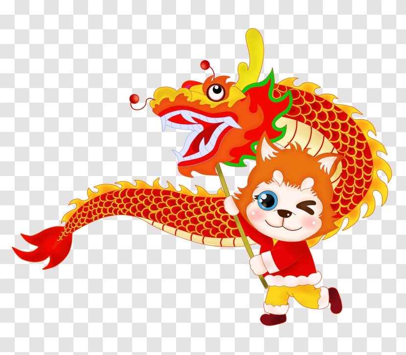 Dragon Dance China Chinese New Year - Cachorros Ornament Transparent PNG