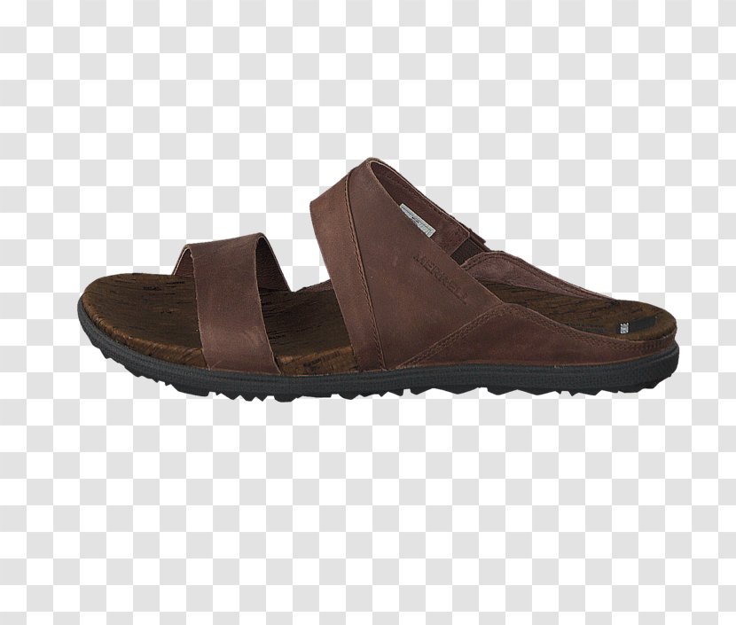 Slipper Brown Sandal Slide Shoe - Leather Transparent PNG