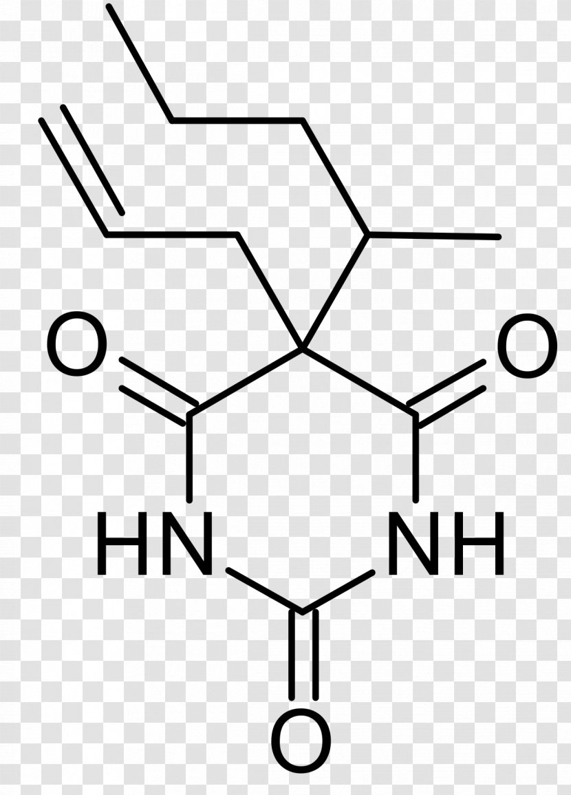 Methylphenobarbital Barbiturate Pentobarbital Drug - Silhouette - Formula Transparent PNG
