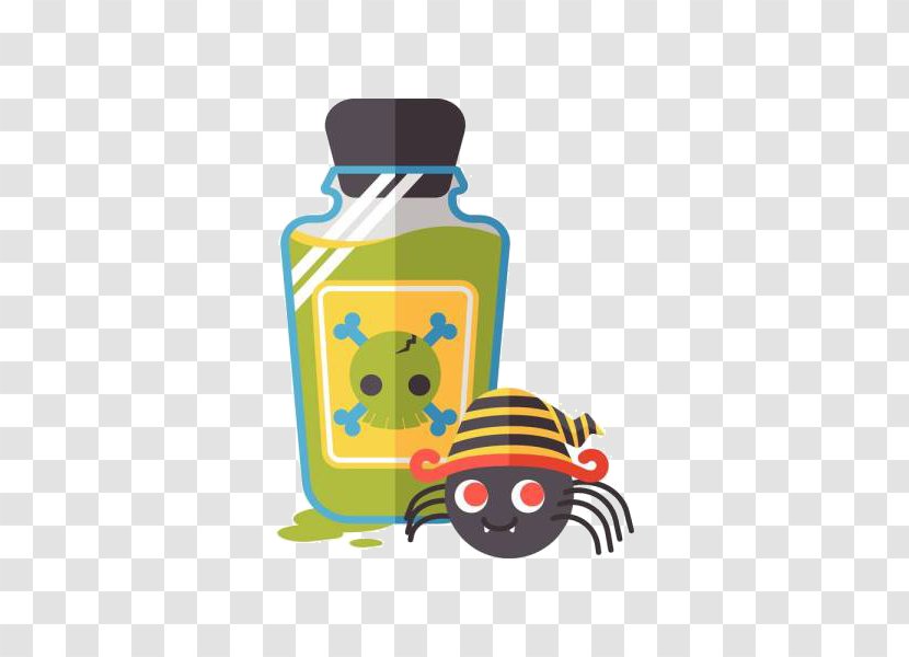 Photography Icon - Stock - Cartoon Bottle Spider Transparent PNG