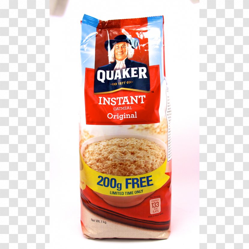 Quaker Instant Oatmeal Breakfast Cereal Cream Vegetarian Cuisine - Oat Transparent PNG