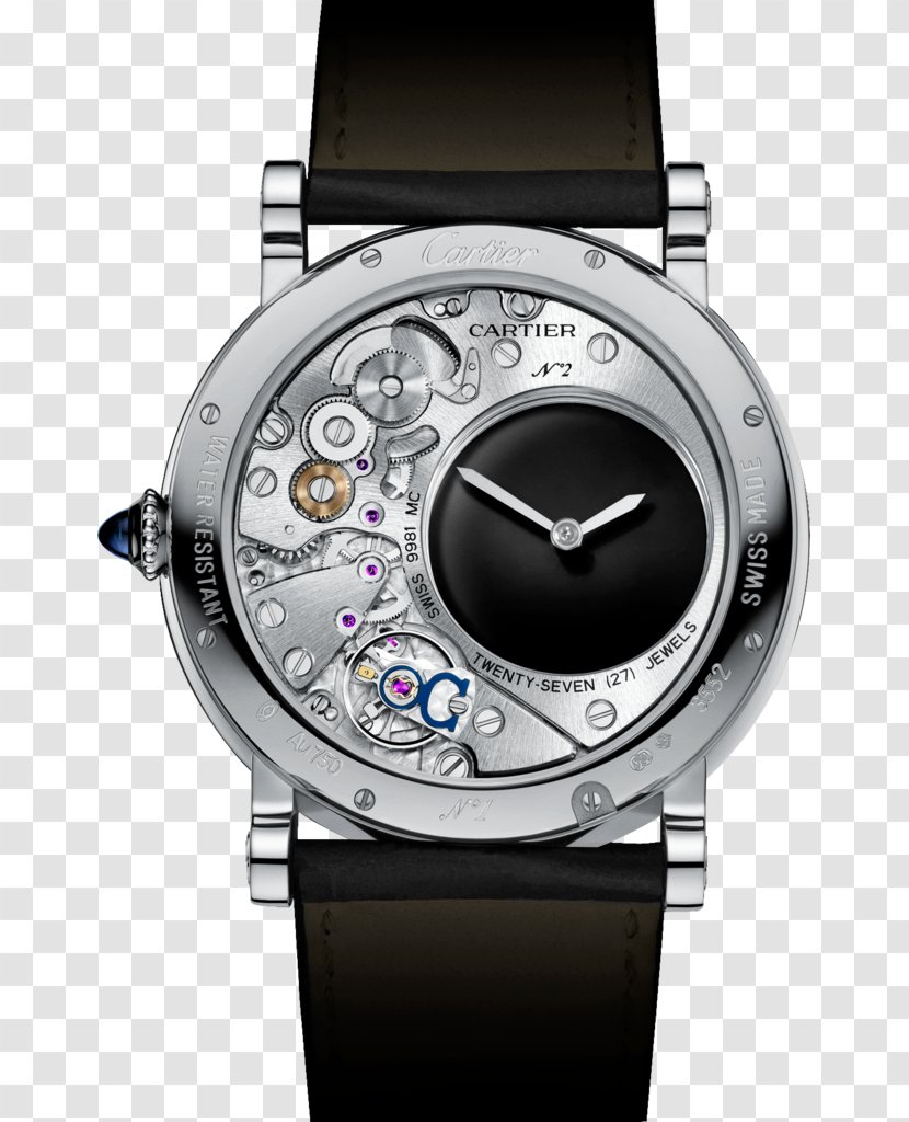Watch Cartier Salon International De La Haute Horlogerie Chronograph Quantième - Strap Transparent PNG
