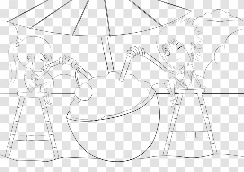 Line Art White Cartoon Sketch - Drawing - Design Transparent PNG