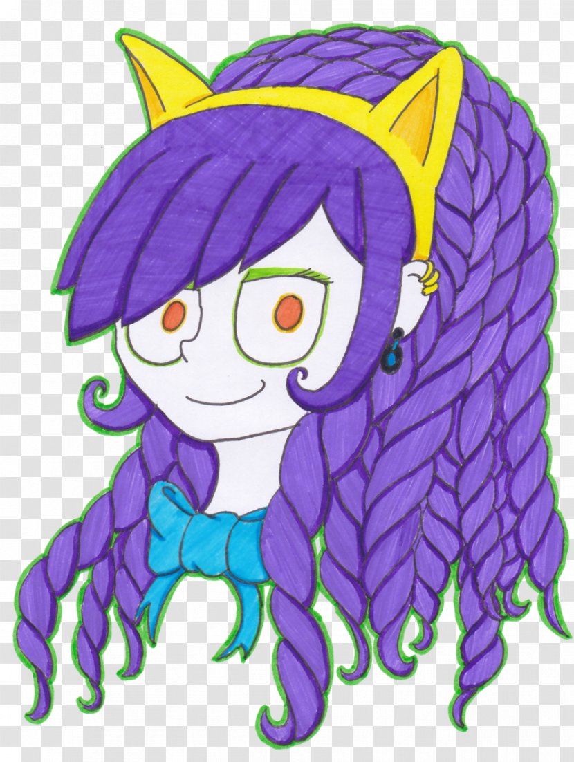 Art Clip - Heart - Purple Hair Transparent PNG