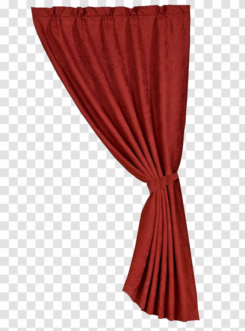 Window Curtain Drapery Suede Comforter - Living Room - Red Transparent PNG