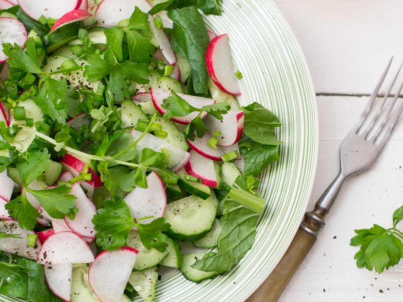 Israeli Salad Fattoush Greek Cuisine Spinach - Radish Transparent PNG