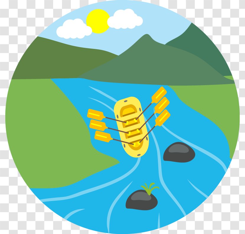 Pacuare River ROW FREE Clip Art - Rowing Rafting Transparent PNG