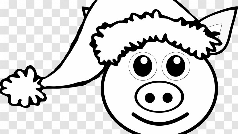 Santa Claus Christmas Coloring Pages Book Suit Day - Heart - Pig Kawaii Transparent PNG