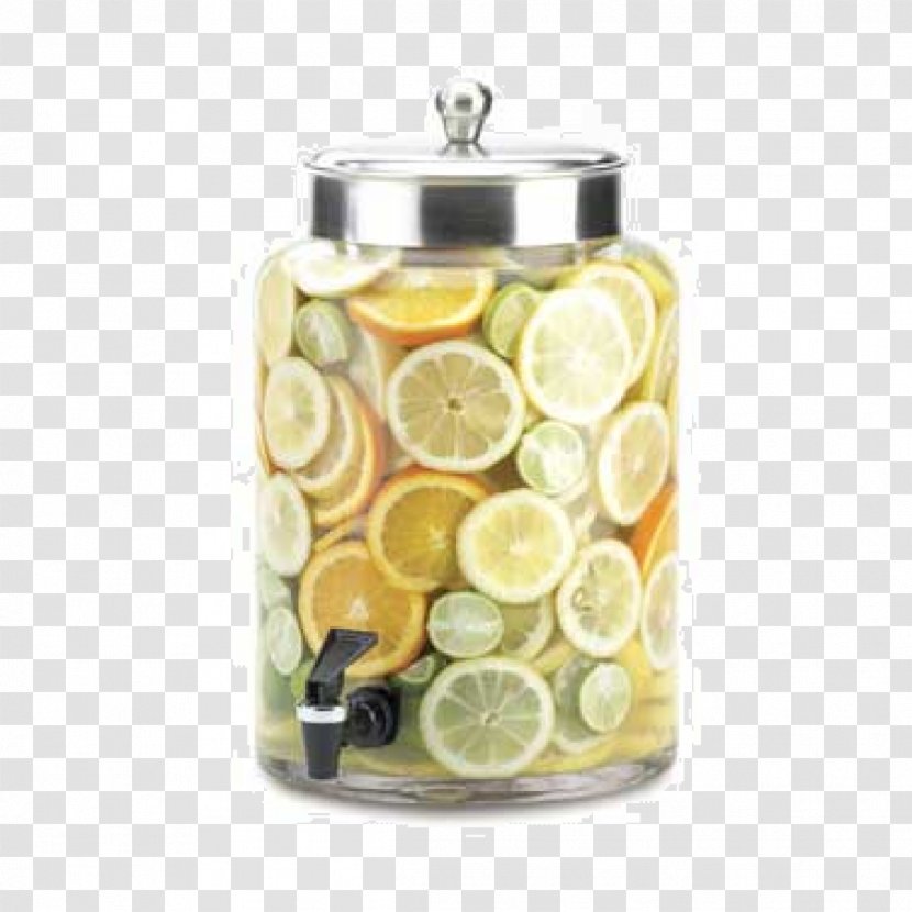 Glass Infusion Gallon Drink Dispenser - Water - Two Jars Transparent PNG